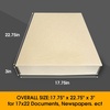 image:imageGolden State Art Archival Drop Front Storage Box Tan1175x1525x3 Inch  AcidFree Museum Box with Metal Edge Corner for Storing Artwork Photos Documents Prints Arts And CraftsTan