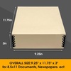 image:imageGolden State Art Archival Drop Front Storage Box Tan1175x1525x3 Inch  AcidFree Museum Box with Metal Edge Corner for Storing Artwork Photos Documents Prints Arts And CraftsTan