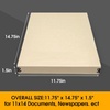 image:imageGolden State Art Archival Drop Front Storage Box Tan1175x1525x3 Inch  AcidFree Museum Box with Metal Edge Corner for Storing Artwork Photos Documents Prints Arts And CraftsTan