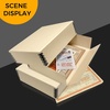 image:imageGolden State Art Archival Drop Front Storage Box Tan1175x1525x3 Inch  AcidFree Museum Box with Metal Edge Corner for Storing Artwork Photos Documents Prints Arts And CraftsTan
