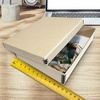 image:imageGolden State Art Archival Drop Front Storage Box Tan1175x1525x3 Inch  AcidFree Museum Box with Metal Edge Corner for Storing Artwork Photos Documents Prints Arts And CraftsBeige
