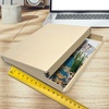 image:imageGolden State Art Archival Drop Front Storage Box Tan1175x1525x3 Inch  AcidFree Museum Box with Metal Edge Corner for Storing Artwork Photos Documents Prints Arts And CraftsTan