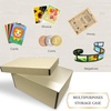 image:imageGolden State Art Archival Photos Storage Boxes 5x7x12 Tan  AcidFree Box Holds Up to 1100 of 5x7 Pictures 4x6 Photo Container for Storing Artwork Pictures Prints Negatives FilmsTan