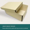 image:imageGolden State Art Archival Photos Storage Boxes 5x7x12 Tan  AcidFree Box Holds Up to 1100 of 5x7 Pictures 4x6 Photo Container for Storing Artwork Pictures Prints Negatives FilmsTan