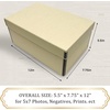 image:imageGolden State Art Archival Photos Storage Boxes 5x7x12 Tan  AcidFree Box Holds Up to 1100 of 5x7 Pictures 4x6 Photo Container for Storing Artwork Pictures Prints Negatives FilmsTan