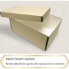 image:imageGolden State Art Archival Photos Storage Boxes 5x7x12 Tan  AcidFree Box Holds Up to 1100 of 5x7 Pictures 4x6 Photo Container for Storing Artwork Pictures Prints Negatives FilmsTan