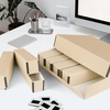 image:imageGolden State Art Archival Slide Storage Box Tan 155x115x3  AcidFree Metal Edge Organizer With 6 Inner File Cases Holds Up to 840 Films For Storing Photos and Negatives155 x 115 x 3