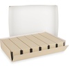 image:imageGolden State Art Archival Slide Storage Box Tan 155x115x3  AcidFree Metal Edge Organizer With 6 Inner File Cases Holds Up to 840 Films For Storing Photos and Negatives155 x 115 x 3