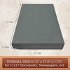 image:imageGolden State Art Clamshell Archival Folio Storage Box 11x17 Gray  AcidFree Photo Box with Metal Edge Corner Preserve And Store Paper Documents Cards Prints Arts and Crafts DIY Projects11x17 Pack of 2