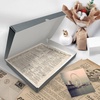 image:imageGolden State Art Clamshell Archival Folio Storage Box 11x17 Gray  AcidFree Photo Box with Metal Edge Corner Preserve And Store Paper Documents Cards Prints Arts and Crafts DIY Projects11x17