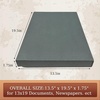 image:imageGolden State Art Clamshell Archival Folio Storage Box 11x17 Gray  AcidFree Photo Box with Metal Edge Corner Preserve And Store Paper Documents Cards Prints Arts and Crafts DIY Projects13x19