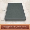 image:imageGolden State Art Clamshell Archival Folio Storage Box 11x17 Gray  AcidFree Photo Box with Metal Edge Corner Preserve And Store Paper Documents Cards Prints Arts and Crafts DIY Projects9x12 Pack of 2