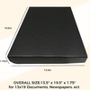 image:imageGolden State Art Clamshell Archival Folio Storage Box 9x12 Inch Black  AcidFree Photo Box with Metal Edge Corner Preserve And Store Paper Documents Cards Prints Arts and Crafts DIY ProjectsBlack