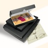 image:imageGolden State Art Clamshell Archival Folio Storage Box 9x12 Inch Black  AcidFree Photo Box with Metal Edge Corner Preserve And Store Paper Documents Cards Prints Arts and Crafts DIY ProjectsBlack
