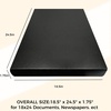image:imageGolden State Art Clamshell Archival Folio Storage Box 9x12 Inch Black  AcidFree Photo Box with Metal Edge Corner Preserve And Store Paper Documents Cards Prints Arts and Crafts DIY ProjectsBlack