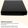 image:imageGolden State Art Clamshell Archival Folio Storage Box 9x12 Inch Black  AcidFree Photo Box with Metal Edge Corner Preserve And Store Paper Documents Cards Prints Arts and Crafts DIY ProjectsBlack