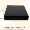image:imageGolden State Art Clamshell Archival Folio Storage Box 9x12 Inch Black  AcidFree Photo Box with Metal Edge Corner Preserve And Store Paper Documents Cards Prints Arts and Crafts DIY ProjectsBlack