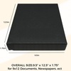 image:imageGolden State Art Clamshell Archival Folio Storage Box 9x12 Inch Black  AcidFree Photo Box with Metal Edge Corner Preserve And Store Paper Documents Cards Prints Arts and Crafts DIY ProjectsBlack