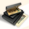 image:imageGolden State Art Clamshell Archival Folio Storage Box 9x12 Inch Black  AcidFree Photo Box with Metal Edge Corner Preserve And Store Paper Documents Cards Prints Arts and Crafts DIY ProjectsBlack