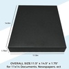 image:imageGolden State Art Clamshell Archival Folio Storage Box 9x12 Inch Black  AcidFree Photo Box with Metal Edge Corner Preserve And Store Paper Documents Cards Prints Arts and Crafts DIY ProjectsBlack