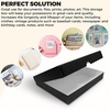 image:imageGolden State Art Clamshell Archival Folio Storage Box 9x12 Inch Black  AcidFree Photo Box with Metal Edge Corner Preserve And Store Paper Documents Cards Prints Arts and Crafts DIY ProjectsBlack