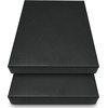 image:imageGolden State Art Clamshell Archival Folio Storage Box 9x12 Inch Black  AcidFree Photo Box with Metal Edge Corner Preserve And Store Paper Documents Cards Prints Arts and Crafts DIY ProjectsBlack