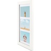 image:imageGolden State Art Collage Frame 7x14 for 3 4x6 Photos Wood Distressed Brown  Clear Real Glass and White Mat Horizontal amp Vertical Display Multi Pictures For Gallery Wall Home Decor amp Holiday GiftWhite With White Mat