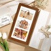 image:imageGolden State Art Collage Frame 7x14 for 3 4x6 Photos Wood Distressed Brown  Clear Real Glass and White Mat Horizontal amp Vertical Display Multi Pictures For Gallery Wall Home Decor amp Holiday GiftBrown With White Mat