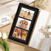 image:imageGolden State Art Collage Frame 7x14 for 3 4x6 Photos Wood Distressed Brown  Clear Real Glass and White Mat Horizontal amp Vertical Display Multi Pictures For Gallery Wall Home Decor amp Holiday GiftBlack With Black Mat