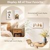 image:imageGolden State Art Collage Frame 7x14 for 3 4x6 Photos Wood Distressed Brown  Clear Real Glass and White Mat Horizontal amp Vertical Display Multi Pictures For Gallery Wall Home Decor amp Holiday GiftDistressed White With White Mat