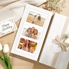 image:imageGolden State Art Collage Frame 7x14 for 3 4x6 Photos Wood Distressed Brown  Clear Real Glass and White Mat Horizontal amp Vertical Display Multi Pictures For Gallery Wall Home Decor amp Holiday GiftWhite With White Mat