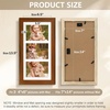 image:imageGolden State Art Collage Frame 7x14 for 3 4x6 Photos Wood Distressed Brown  Clear Real Glass and White Mat Horizontal amp Vertical Display Multi Pictures For Gallery Wall Home Decor amp Holiday GiftBrown With White Mat