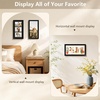 image:imageGolden State Art Collage Frame 7x14 for 3 4x6 Photos Wood Distressed Brown  Clear Real Glass and White Mat Horizontal amp Vertical Display Multi Pictures For Gallery Wall Home Decor amp Holiday GiftBlack With Black Mat