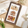 image:imageGolden State Art Collage Frame 7x14 for 3 4x6 Photos Wood Distressed Brown  Clear Real Glass and White Mat Horizontal amp Vertical Display Multi Pictures For Gallery Wall Home Decor amp Holiday GiftDistressed Brown With White Mat