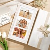 image:imageGolden State Art Collage Frame 7x14 for 3 4x6 Photos Wood Distressed Brown  Clear Real Glass and White Mat Horizontal amp Vertical Display Multi Pictures For Gallery Wall Home Decor amp Holiday GiftDistressed White With White Mat