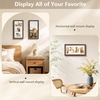 image:imageGolden State Art Collage Frame 7x14 for 3 4x6 Photos Wood Distressed Brown  Clear Real Glass and White Mat Horizontal amp Vertical Display Multi Pictures For Gallery Wall Home Decor amp Holiday GiftDistressed Brown With White Mat