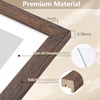 image:imageGolden State Art Collage Frame 7x14 for 3 4x6 Photos Wood Distressed Brown  Clear Real Glass and White Mat Horizontal amp Vertical Display Multi Pictures For Gallery Wall Home Decor amp Holiday GiftDistressed Brown With White Mat