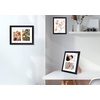 image:imageGolden State Art Collage Frame 8x10 for 2 4x6 Photos Wood Distressed White  Clear Real Glass amp 2 Openings White Mat Horizontal amp Vertical Display Multi Prints For Wall Mount Home Decor Holiday GiftBlack