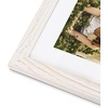 image:imageGolden State Art Collage Frame 8x10 for 2 4x6 Photos Wood Distressed White  Clear Real Glass amp 2 Openings White Mat Horizontal amp Vertical Display Multi Prints For Wall Mount Home Decor Holiday GiftDistressed White