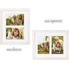 image:imageGolden State Art Collage Frame 8x10 for 2 4x6 Photos Wood Distressed White  Clear Real Glass amp 2 Openings White Mat Horizontal amp Vertical Display Multi Prints For Wall Mount Home Decor Holiday GiftDistressed White