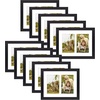 image:imageGolden State Art Collage Frame 8x10 for 2 4x6 Photos Wood Distressed White  Clear Real Glass amp 2 Openings White Mat Horizontal amp Vertical Display Multi Prints For Wall Mount Home Decor Holiday GiftBlack