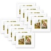 image:imageGolden State Art Collage Frame 8x10 for 2 4x6 Photos Wood Distressed White  Clear Real Glass amp 2 Openings White Mat Horizontal amp Vertical Display Multi Prints For Wall Mount Home Decor Holiday GiftWhite