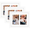 image:imageGolden State Art Collage Frame 8x10 for 2 4x6 Photos Wood Distressed White  Clear Real Glass amp 2 Openings White Mat Horizontal amp Vertical Display Multi Prints For Wall Mount Home Decor Holiday GiftWhite