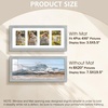 image:imageGolden State Art Collage Frame 8x20 for 4 4x6 Photos Wood Distressed Brown  Clear Real Glass amp 4 Openings White Mat Horizontal amp Vertical Display Multi Picture For Wall Mount Home Decor Holiday GiftGrey