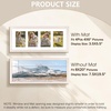 image:imageGolden State Art Collage Frame 8x20 for 4 4x6 Photos Wood Distressed Brown  Clear Real Glass amp 4 Openings White Mat Horizontal amp Vertical Display Multi Picture For Wall Mount Home Decor Holiday GiftDistressed White