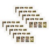 image:imageGolden State Art Collage Frame 8x20 for 4 4x6 Photos Wood Distressed Brown  Clear Real Glass amp 4 Openings White Mat Horizontal amp Vertical Display Multi Picture For Wall Mount Home Decor Holiday GiftWhite
