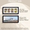 image:imageGolden State Art Collage Frame 8x20 for 4 4x6 Photos Wood Distressed Brown  Clear Real Glass amp 4 Openings White Mat Horizontal amp Vertical Display Multi Picture For Wall Mount Home Decor Holiday GiftBlack