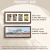 image:imageGolden State Art Collage Frame 8x20 for 4 4x6 Photos Wood Distressed Brown  Clear Real Glass amp 4 Openings White Mat Horizontal amp Vertical Display Multi Picture For Wall Mount Home Decor Holiday GiftDistressed Brown
