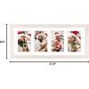 image:imageGolden State Art Collage Frame 8x20 for 4 4x6 Photos Wood Distressed Brown  Clear Real Glass amp 4 Openings White Mat Horizontal amp Vertical Display Multi Picture For Wall Mount Home Decor Holiday GiftDistressed White