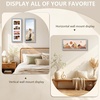 image:imageGolden State Art Collage Frame 8x20 for 4 4x6 Photos Wood Distressed Brown  Clear Real Glass amp 4 Openings White Mat Horizontal amp Vertical Display Multi Picture For Wall Mount Home Decor Holiday GiftGrey